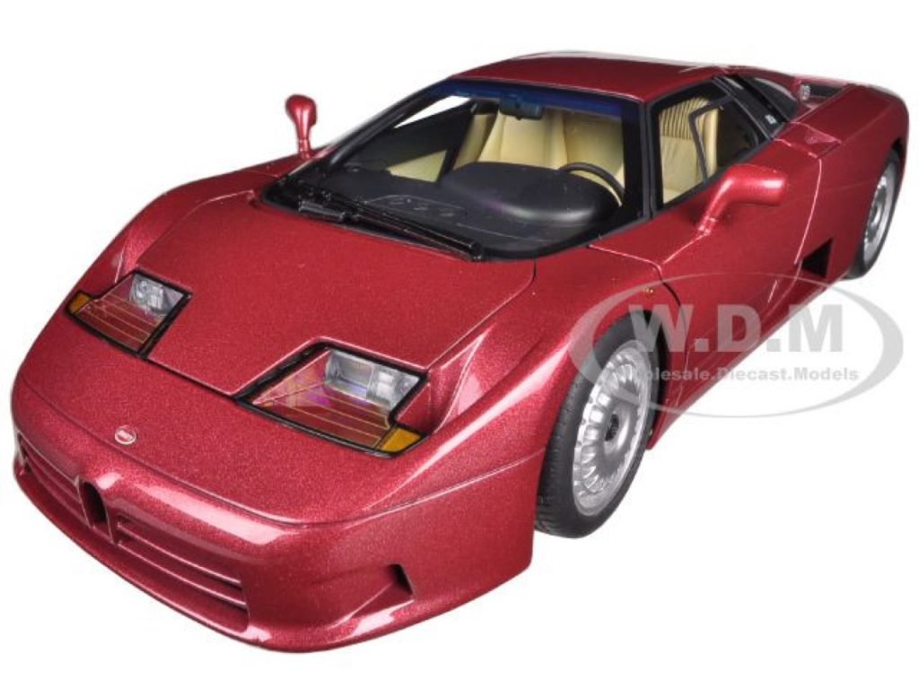 AUTOart 70977 Bugatti EB110 GT review: engine detail behind the red body