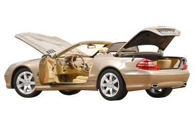 2003 Mercedes-Benz SL 500 Type R230 Travertine Beige Metallic 1/18 Diecast Model Car by Norev
