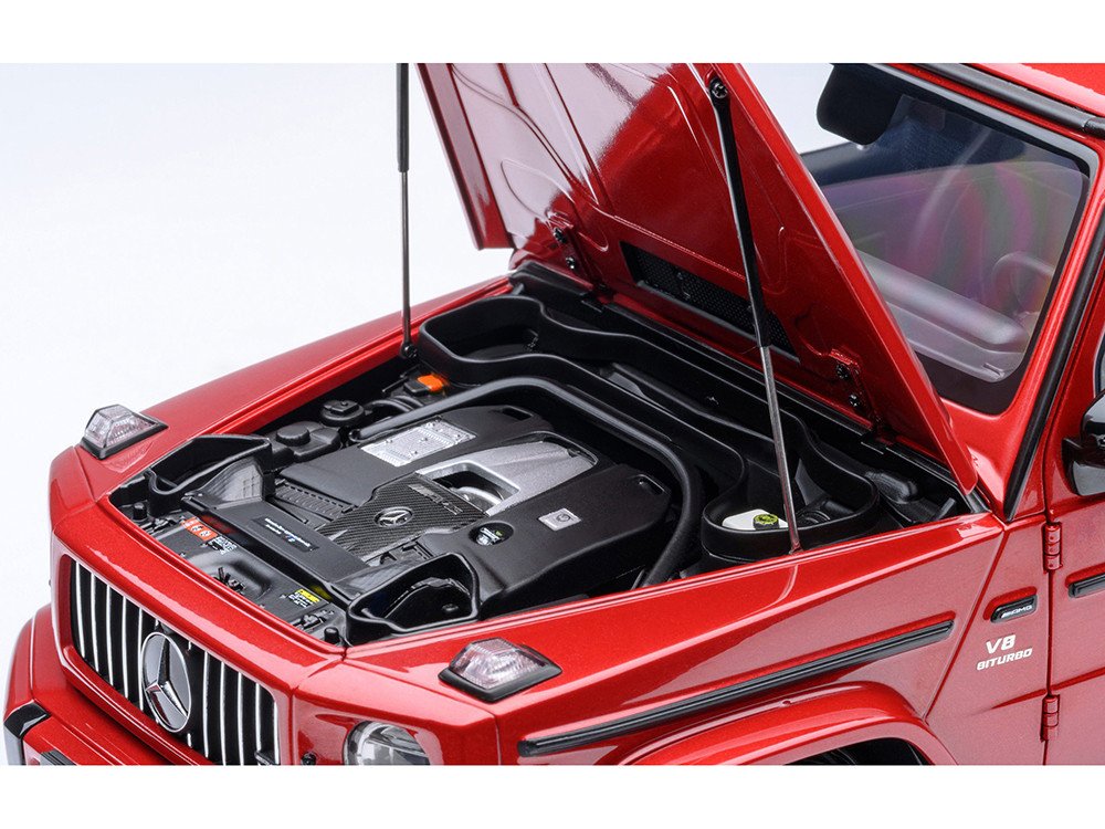 2019 Mercedes-Benz AMG G63 Cardinal Red Metallic 1/18 Model Car by Autoart