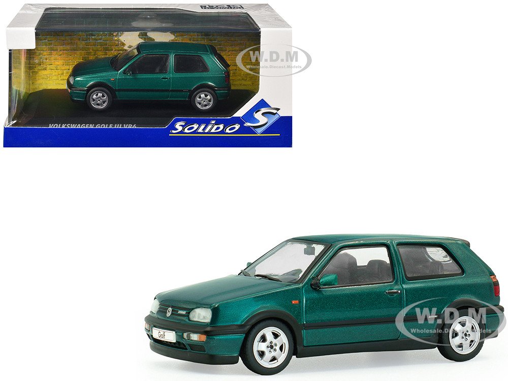 1994 Volkswagen Golf MKIII VR6 Dragon Green Pearl 1/43 Diecast Model Car by Solido