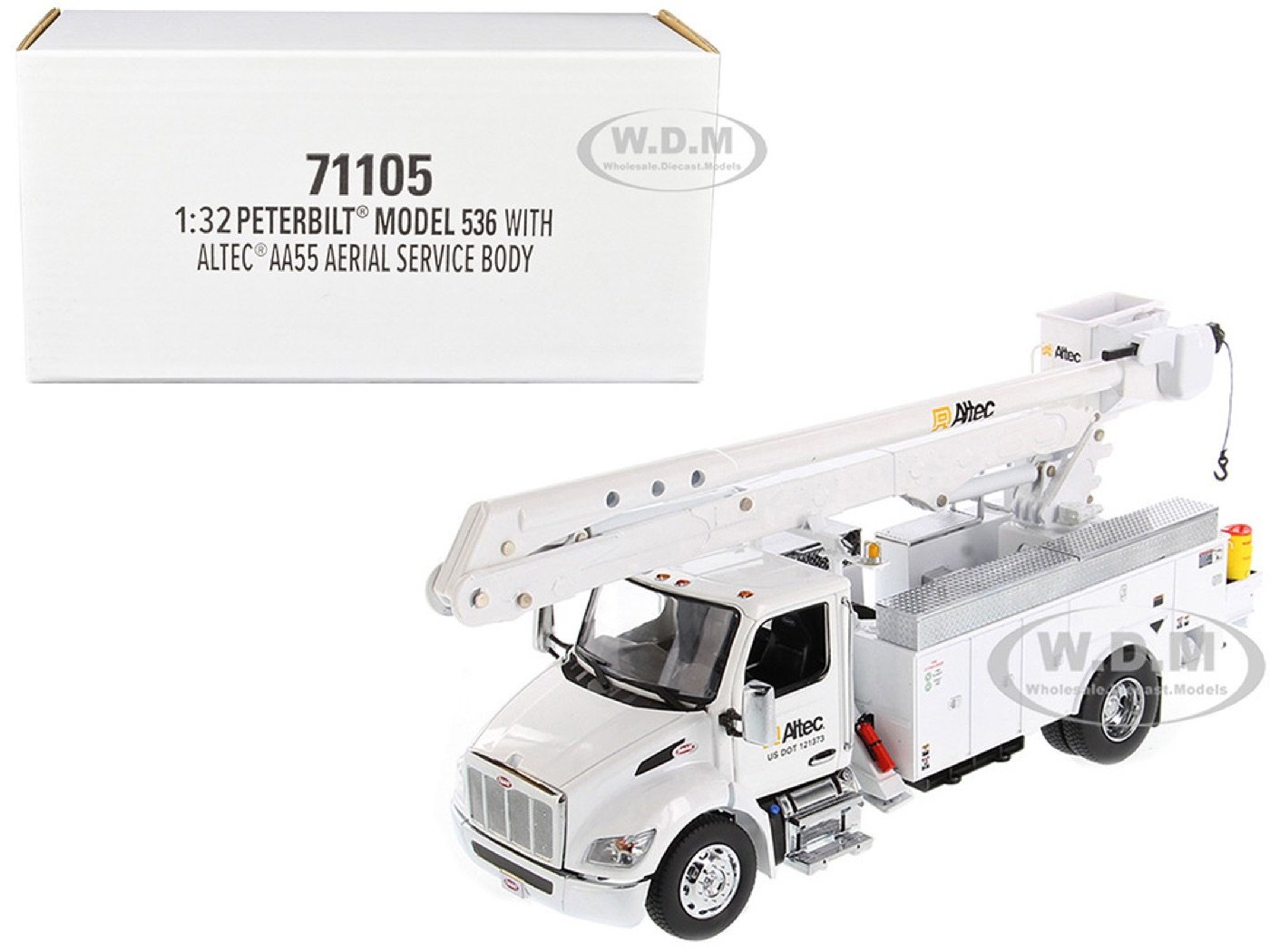 A model reviewed in Aerial service truck
