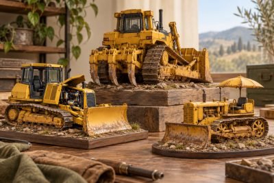 Conceptual illustration: Diecast dozers for visible access, rear detail and period character
