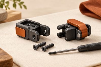 Conceptual illustration: Clip-on or screw-fastened model tools: know what a change involves
