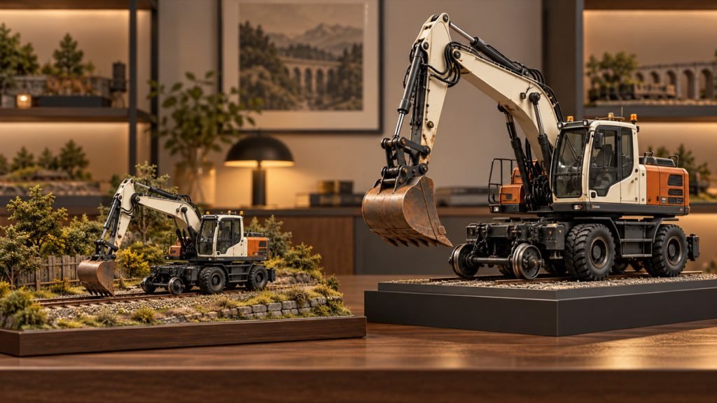 Conceptual illustration: M323F 85612 vs 85661: railway-layout scale or close-up detail?