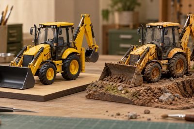 Conceptual illustration: CAT 420F2 IT 85233 vs 85755: clean machine or finished trench exhibit?
