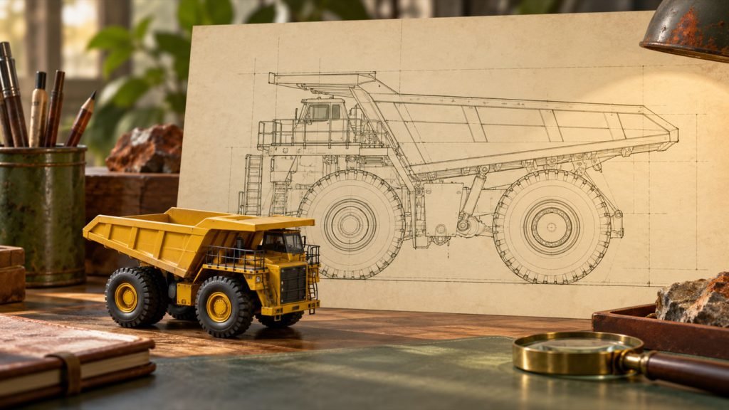 Conceptual illustration: A mining truck’s payload number is not a load rating for the model