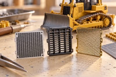 Conceptual illustration: Printed, molded or perforated grilles: what close-up model photographs reveal