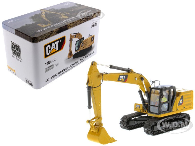 Merchant catalog photograph of Diecast Masters 85570 CAT 320 GC Next Generation in 1:50 scale.