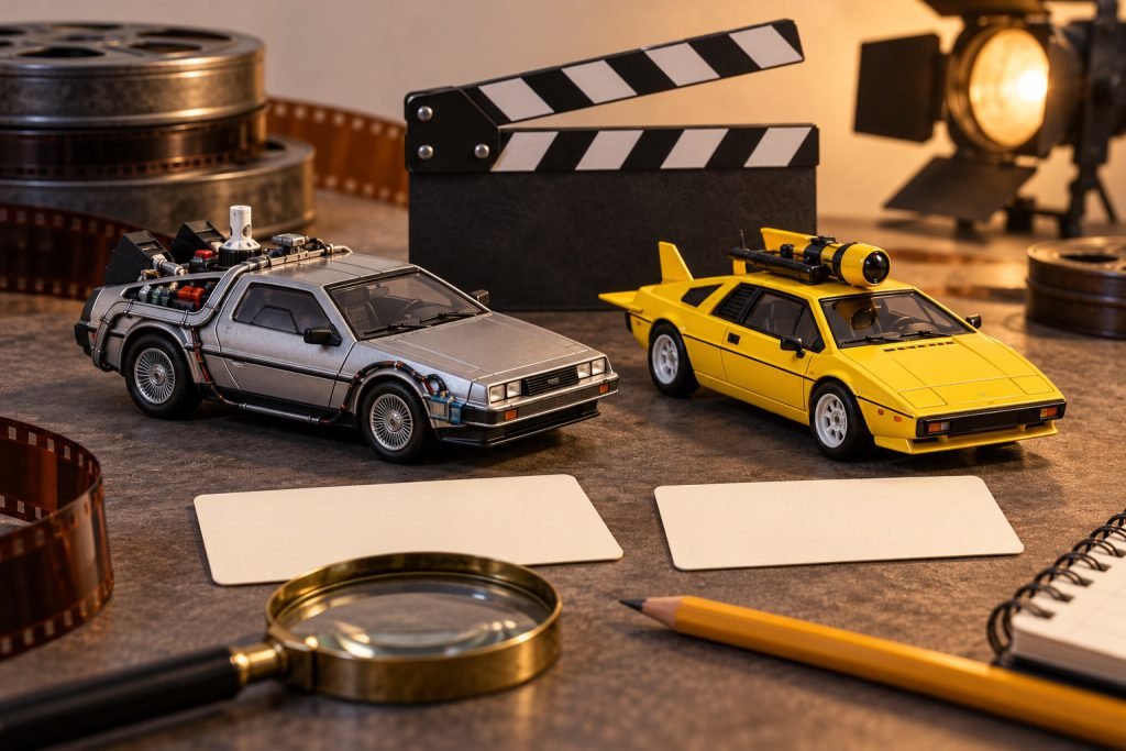 Editorial illustration: How to identify the film version of a movie-car model