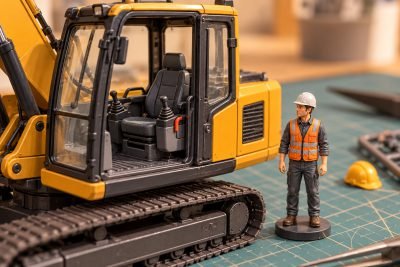 Editorial illustration: Operator figures in construction models: included, removable or absent?