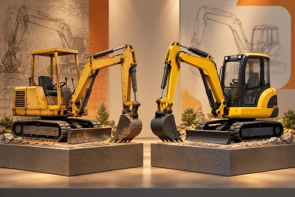 Editorial illustration: Older versus newer construction-model releases: what to compare