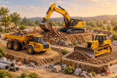 Editorial illustration: Best 1:50 construction models for a varied starter site display